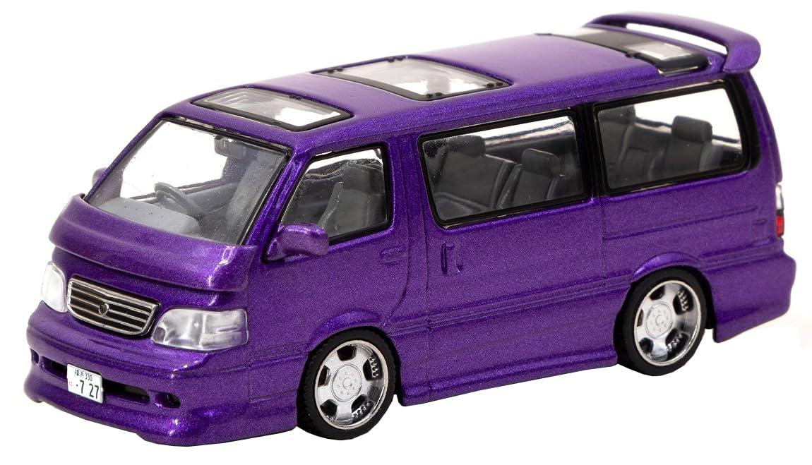 Amazon | TARMACWORKS 1/64 Toyota Hiace Wagon Custom Purple 完成品